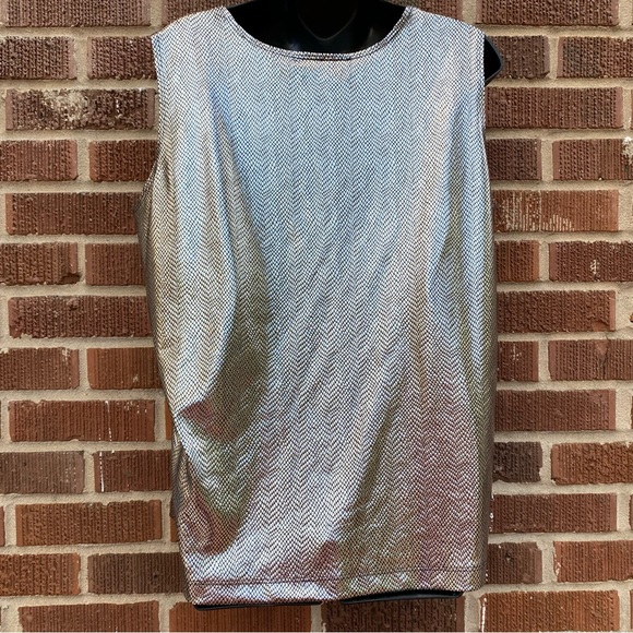 CSC Studio Metallic soft Gold NWT Tank Top Size 1X - Picture 3 of 6